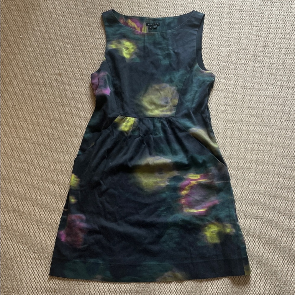 Chic Theory watercolor Sleeveless Dress size 8